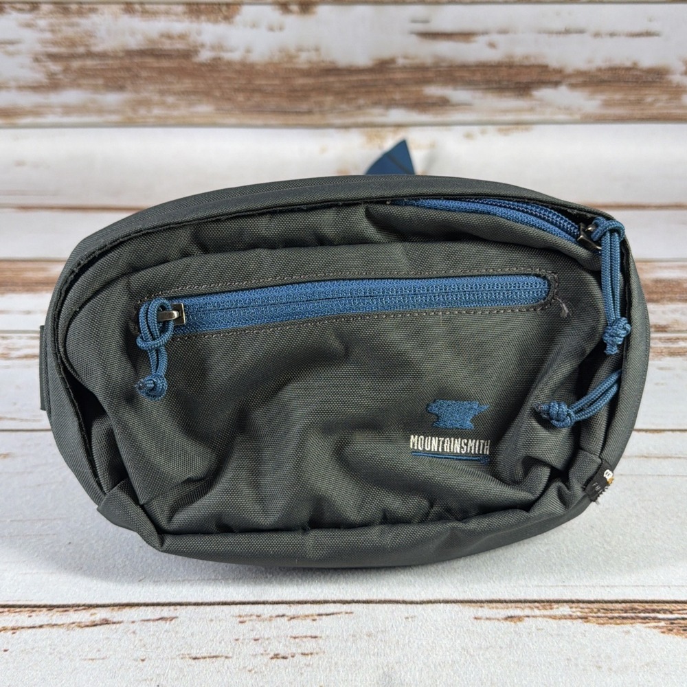 Mountainsmith Vibe Lumbar Pack Waist Belt Bag Fanny Pack Hiking Trail Gray Blue